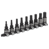 Sealey AK7986 Hex Key Socket Bit Set 9pc 3/8"Sq Drive Metric Black - AK7986 - Sealey Tools UK - Workshop Tool Storage