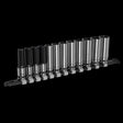 Sealey AK7993 Socket Set Deep 12pc 3/8"Sq Drive Metric - Black Series - AK7993 - Sealey Tools UK - Workshop Tool Storage