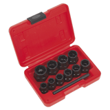 Sealey AK8184 Bolt Extractor Set 11pc 3/8"Sq Drive or Spanner - AK8184 - Sealey Tools UK - Workshop Tool Storage