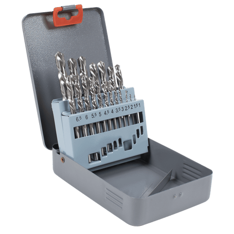 Sealey AK8190 19pc Left - Hand Spiral Drill Bit Set - AK8190 - Sealey Tools UK - Workshop Tool Storage