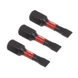 Sealey AK8201 Slotted 4.5mm Impact Power Tool Bits 25mm - 3pc - AK8201 - Sealey Tools UK - Workshop Tool Storage