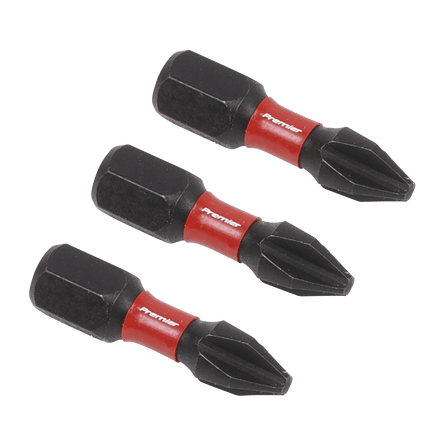 Sealey AK8205 Phillips 2 Impact Power Tool Bits 25mm - 3pc - AK8205 - Sealey Tools UK - Workshop Tool Storage