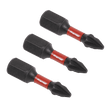 Sealey AK8207 Pozi 1 Impact Power Tool Bits 25mm - 3pc - AK8207 - Sealey Tools UK - Workshop Tool Storage