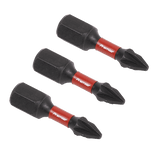 Sealey AK8207 Pozi 1 Impact Power Tool Bits 25mm - 3pc - AK8207 - Sealey Tools UK - Workshop Tool Storage