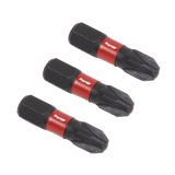 Sealey AK8209 Pozi 3 Impact Power Tool Bits 25mm - 3pc - AK8209 - Sealey Tools UK - Workshop Tool Storage