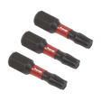 Sealey AK8218 TRX - Star* T25 Impact Power Tool Bits 25mm - 3pc - AK8218 - Sealey Tools UK - Workshop Tool Storage