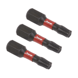 Sealey AK8218 TRX - Star* T25 Impact Power Tool Bits 25mm - 3pc - AK8218 - Sealey Tools UK - Workshop Tool Storage