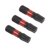 Sealey AK8221 TRX - Star* T40 Impact Power Tool Bits 25mm - 3pc - AK8221 - Sealey Tools UK - Workshop Tool Storage