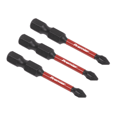Sealey AK8229 Phillips 1 Impact Power Tool Bits 50mm - 3pc - AK8229 - Sealey Tools UK - Workshop Tool Storage
