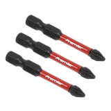 Sealey AK8230 Phillips 2 Impact Power Tool Bits 50mm - 3pc - AK8230 - Sealey Tools UK - Workshop Tool Storage