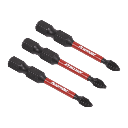 Sealey AK8232 Pozi 1 Impact Power Tool Bits 50mm - 3pc - AK8232 - Sealey Tools UK - Workshop Tool Storage