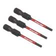 Sealey AK8235 Hex 2.5mm Impact Power Tool Bits 50mm - 3pc - AK8235 - Sealey Tools UK - Workshop Tool Storage