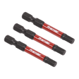 Sealey AK8238 Hex 5mm Impact Power Tool Bits 50mm - 3pc - AK8238 - Sealey Tools UK - Workshop Tool Storage
