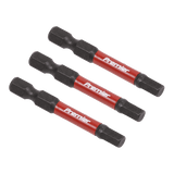 Sealey AK8238 Hex 5mm Impact Power Tool Bits 50mm - 3pc - AK8238 - Sealey Tools UK - Workshop Tool Storage