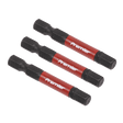 Sealey AK8239 Hex 6mm Impact Power Tool Bits 50mm - 3pc - AK8239 - Sealey Tools UK - Workshop Tool Storage