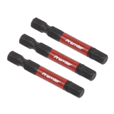 Sealey AK8239 Hex 6mm Impact Power Tool Bits 50mm - 3pc - AK8239 - Sealey Tools UK - Workshop Tool Storage