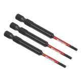 Sealey AK8260 Hex 2.5mm Impact Power Tool Bits 75mm - 3pc - AK8260 - Sealey Tools UK - Workshop Tool Storage