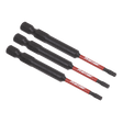 Sealey AK8265 TRX - Star* T10 Impact Power Tool Bits 75mm - 3pc - AK8265 - Sealey Tools UK - Workshop Tool Storage