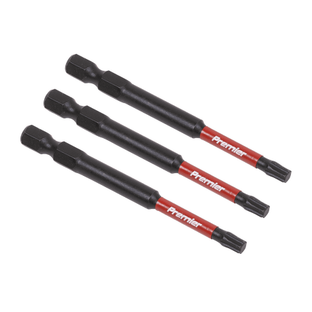 Sealey AK8268 TRX - Star* T25 Impact Power Tool Bits 75mm - 3pc - AK8268 - Sealey Tools UK - Workshop Tool Storage