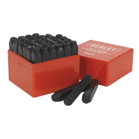 Sealey AK8298 Letter & Number Punch Set 36pc 10mm - AK8298 - Sealey Tools UK - Workshop Tool Storage