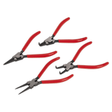 Sealey AK8454 Circlip Pliers Set 4pc 180mm - AK8454 - Sealey Tools UK - Workshop Tool Storage