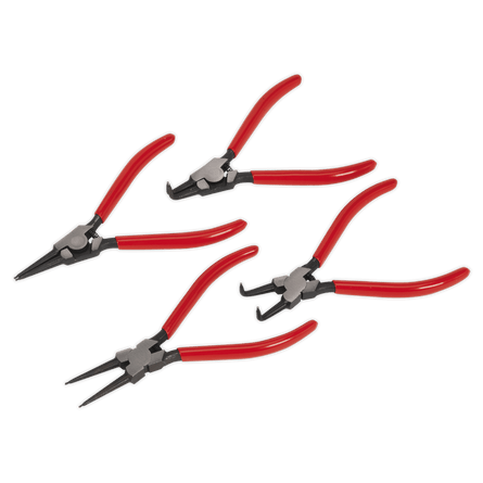 Sealey AK8454 Circlip Pliers Set 4pc 180mm - AK8454 - Sealey Tools UK - Workshop Tool Storage