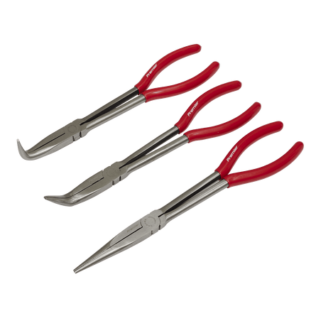 Sealey AK8568 Needle Nose Pliers Set 3pc 280mm - AK8568 - Sealey Tools UK - Workshop Tool Storage