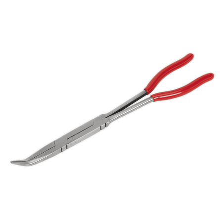 Sealey AK8592 Needle Nose Pliers 45° Double Joint Long Reach 335mm - AK8592 - Sealey Tools UK - Workshop Tool Storage