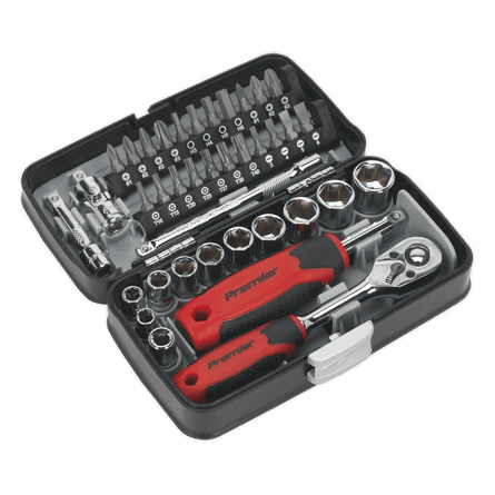 Sealey AK8945 Socket & Bit Set 38pc 1/4"Sq Drive - AK8945 - Sealey Tools UK - Workshop Tool Storage