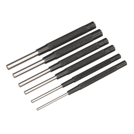 Sealey AK9123 Parallel Pin Punch Set 6pc - AK9123 - Sealey Tools UK - Workshop Tool Storage
