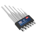 Sealey AK9128 Parallel Pin Punch Set 6pc - AK9128 - Sealey Tools UK - Workshop Tool Storage