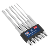 Sealey AK9128L Parallel Pin Punch Set 6pc 200mm - AK9128L - Sealey Tools UK - Workshop Tool Storage
