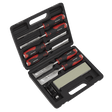 Sealey AK9240 Hammer - Thru Wood Chisel 8pc Set - AK9240 - Sealey Tools UK - Workshop Tool Storage