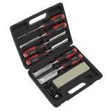 Sealey AK9240 Hammer - Thru Wood Chisel 8pc Set - AK9240 - Sealey Tools UK - Workshop Tool Storage