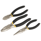 Sealey AK9333 Pliers Set 3pc Ni - Fe Finish - AK9333 - Sealey Tools UK - Workshop Tool Storage