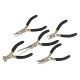 Sealey AK937 Mini Pliers Set 5pc Ni - Fe Finish - AK937 - Sealey Tools UK - Workshop Tool Storage