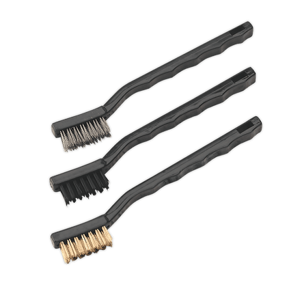 Sealey AK9791 Miniature Brush Set 3pc - AK9791 - Sealey Tools UK - Workshop Tool Storage