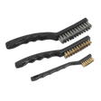 Sealey AK9801 Wire Brush Set Auto Engineer's 3pc - AK9801 - Sealey Tools UK - Workshop Tool Storage