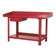 Sealey AP1015 Workbench Steel 1.5m with 1 Drawer - AP1015 - Sealey Tools UK - Workshop Tool Storage
