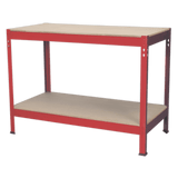 Sealey AP1210 Workbench 1.2m Steel Wooden Top - AP1210 - Sealey Tools UK - Workshop Tool Storage