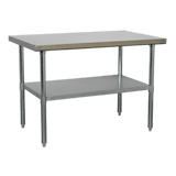 Sealey AP1248SS Stainless Steel Workbench 1.2m - AP1248SS - Sealey Tools UK - Workshop Tool Storage