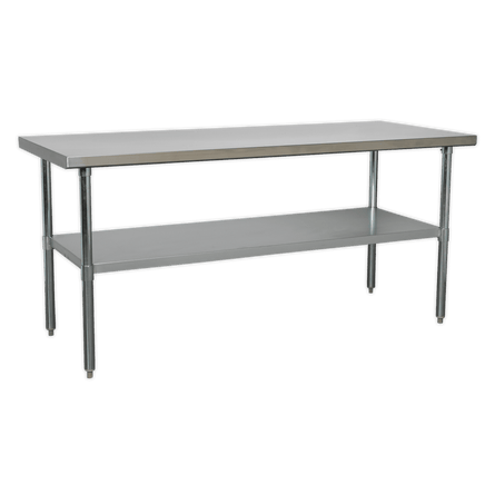 Sealey AP1872SS Stainless Steel Workbench 1.8m - AP1872SS - Sealey Tools UK - Workshop Tool Storage