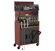 Sealey AP2200BBCOMBO Topchest & Rollcab Combination 6 Drawer with Ball Bearing Runners - Red/Grey & 128pc Tool Kit - Combo Kits - AP2200BBCOMBO - Sealey Tools UK - Workshop Tool Storage