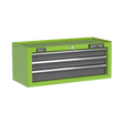 Sealey AP22309BBHV Mid - Box 3 Drawer with Ball - Bearing Slides - Green/Grey - AP22309BBHV - Sealey Tools UK - Workshop Tool Storage