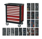 Sealey AP2408TTC08 Rollcab 8 Drawer with Ball Bearing Runners & 707pc Tool Kit - Combo Kits - SLY-14946 - Sealey Tools UK - Workshop Tool Storage