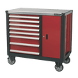 Sealey AP2418 Mobile Workstation 8 Drawer with Ball - Bearing Slides - AP2418 - Sealey Tools UK - Workshop Tool Storage