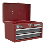 Sealey AP2602BB Toolbox 2 Drawer with Ball Bearing Slides - AP2602BB - Sealey Tools UK - Workshop Tool Storage