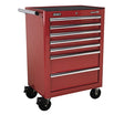 Sealey AP26479T Rollcab 7 Drawer with Ball Bearing Runners - Red - Tool Chests - SLY-15200 - Sealey Tools UK - Workshop Tool Storage