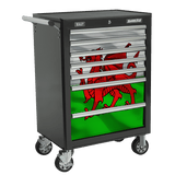 Sealey AP26479TBWALES Wales Graphics 7 Drawer Rollcab Kit - AP26479TBWALES - Sealey Tools UK - Workshop Tool Storage