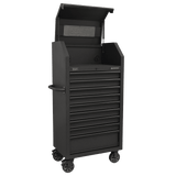 Sealey AP2709BE Tower Cabinet 9 Drawer 690mm with Soft Close Drawers & Power Strip - AP2709BE - Sealey Tools UK - Workshop Tool Storage